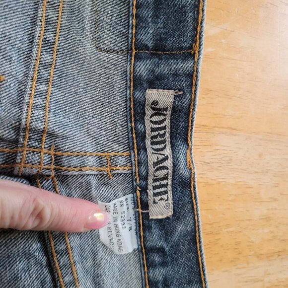 Vintage Women's Jordache 7/8 Blue Jeans High Waist Skinny Zip Ankle & Double Bow - Picture 6 of 8